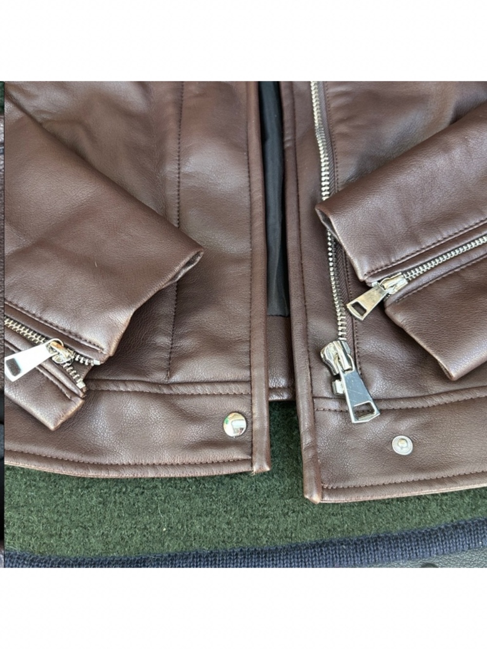 Mango leather jacket Large - Picture 5 of 8